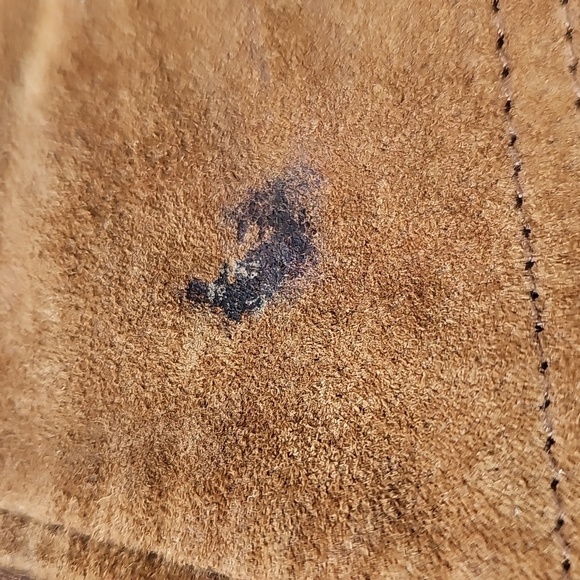 Anthropologie Six Crisp Days Genuine Suede Front Zip Up Mini Skirt Large *flaws* - Picture 5 of 17